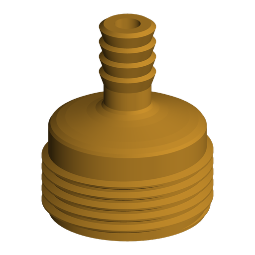 G3/4 BSPP Male to 8 mm Hose Barb Adapter