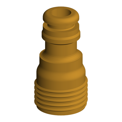 5/8" Garden Hose Male to Gardena Quick-Connect Adapter