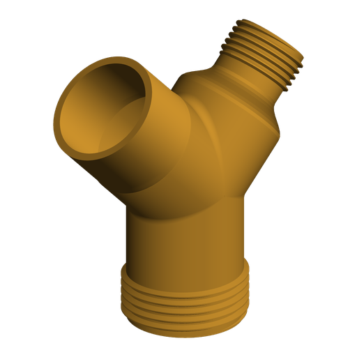G1 BSPP Male to G1/2 BSPP Male and 1" NPT Male Y-Splitter