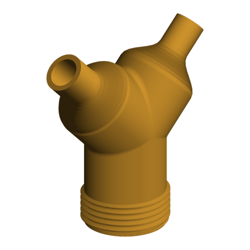 G1 BSPP Male to 1/4" NPT Male and 3/8" NPT Male Y-Splitter
