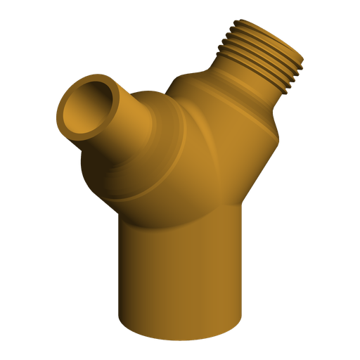 G3/4 BSPP Female to G1/2 BSPP Male and 1/2" NPT Male Y-Splitter