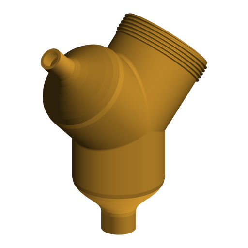 3/8" NPT Female to G2 BSPP Male and 1/8" NPT Female Y-Splitter